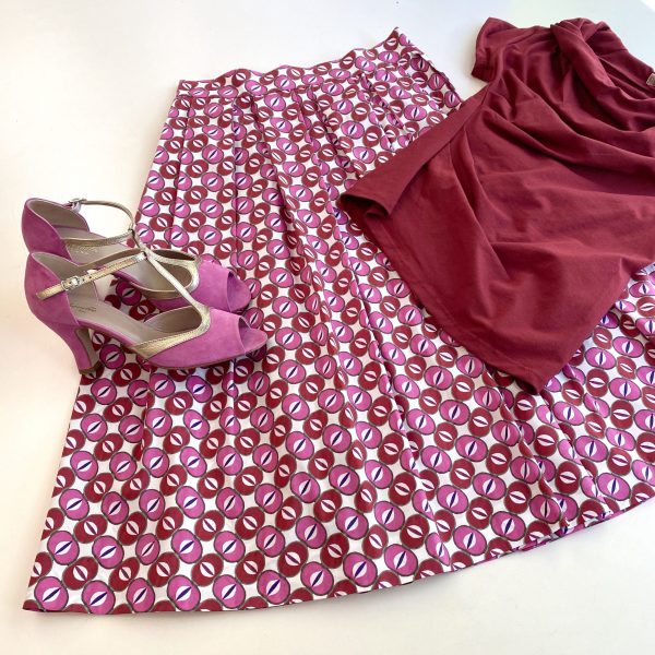 Scarpe rosa e oro