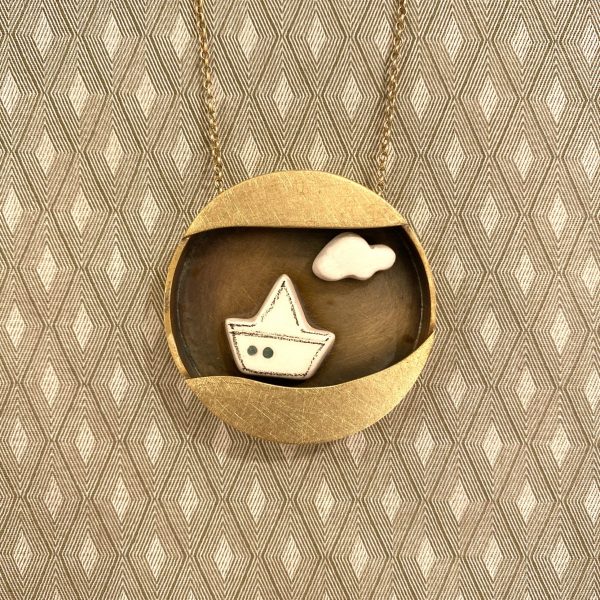 Collana barca nuvola