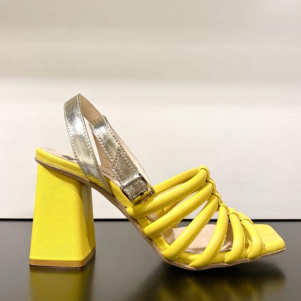 Sandalo tubolari giallo
