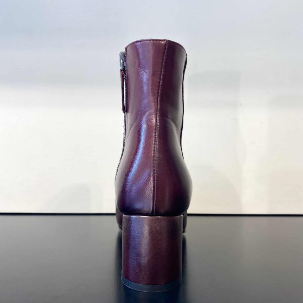 Stivaletto Nappa Vellutata Vinaccia