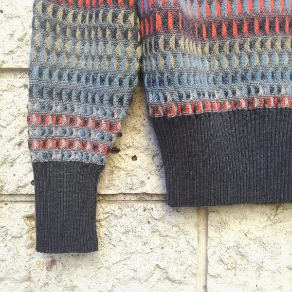 Cardigan Geometric Grey