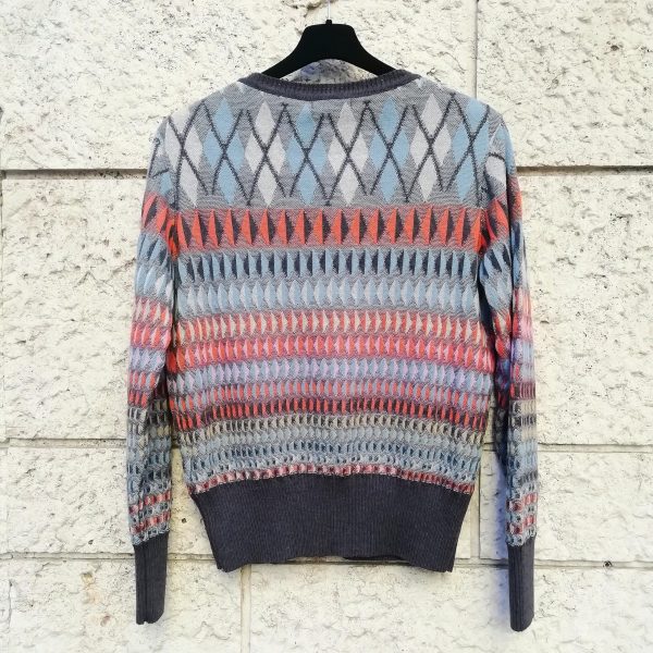 Cardigan Geometric Grey