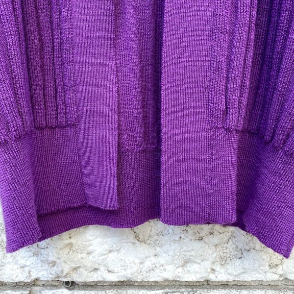 Cardigan Senza Bottoni Viola