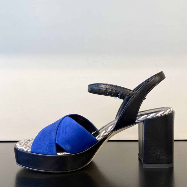Sandalo Incrocio Bluette