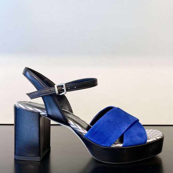 Sandalo Incrocio Bluette