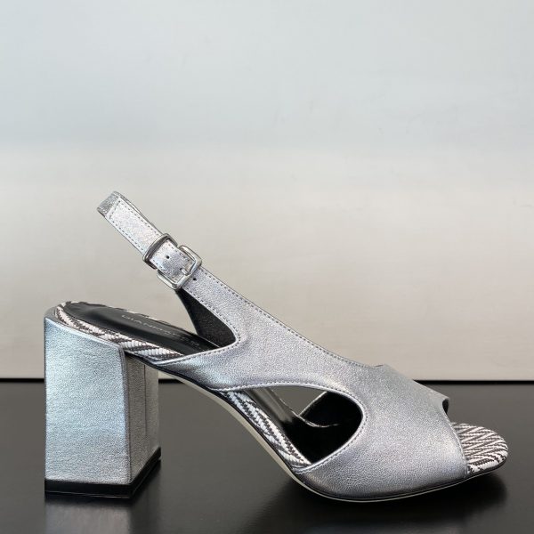 Sandalo Laminato Argento