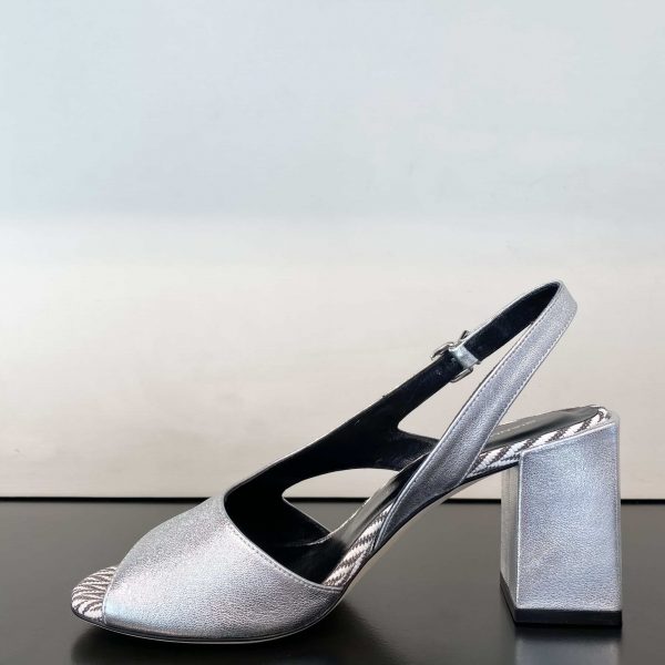Sandalo Laminato Argento