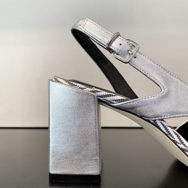 Sandalo Laminato Argento