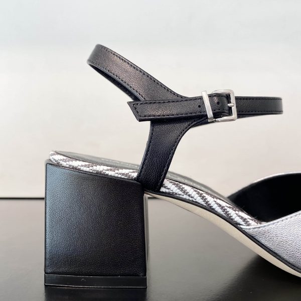 Sandalo Fascia Argento