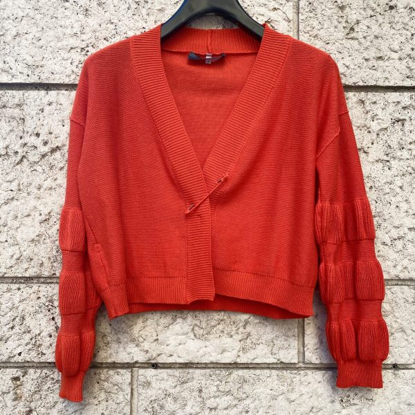 Cardigan Spillone Arancio