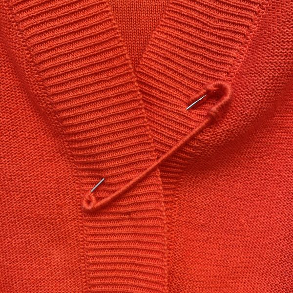 Cardigan Spillone Arancio