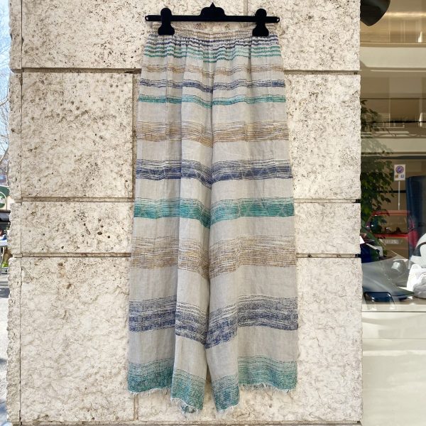 Pantaloni Lino Ricami