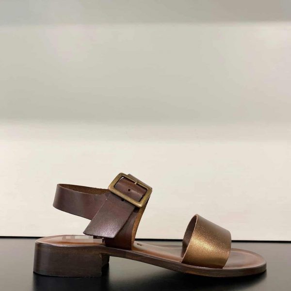 Sandalo Fibbia MoroBronzo