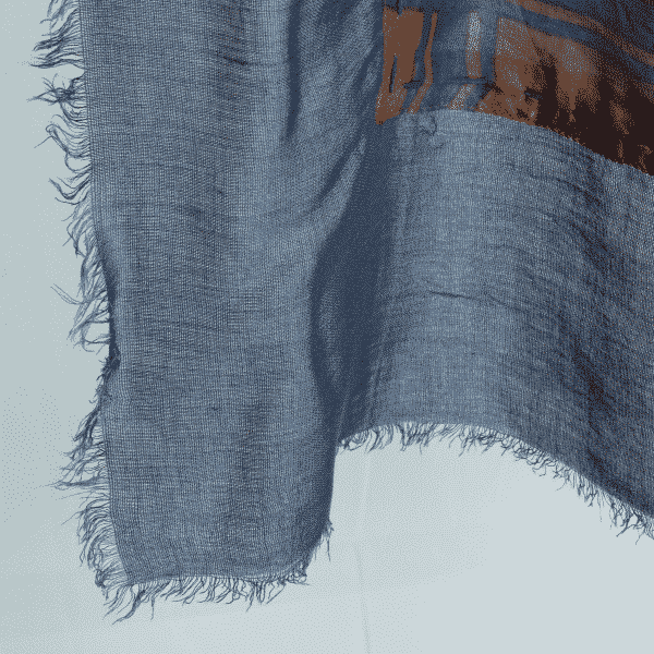 Stola Geometric Brown Silk | DIEGO ZORODDU