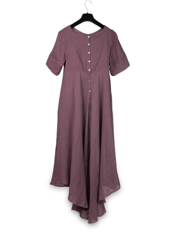 Bias Cutting Mauve Dress | DIEGO ZORODDU