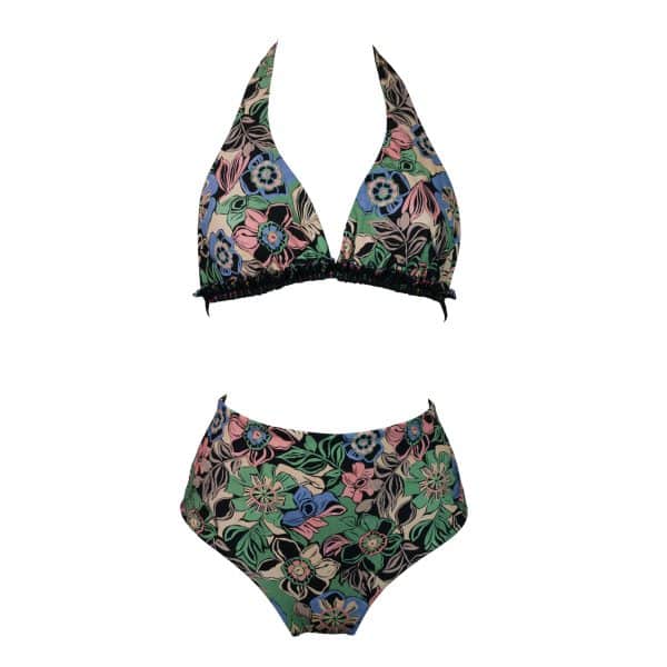 Bikini Rouches Oasi Flowers | DIEGO ZORODDU