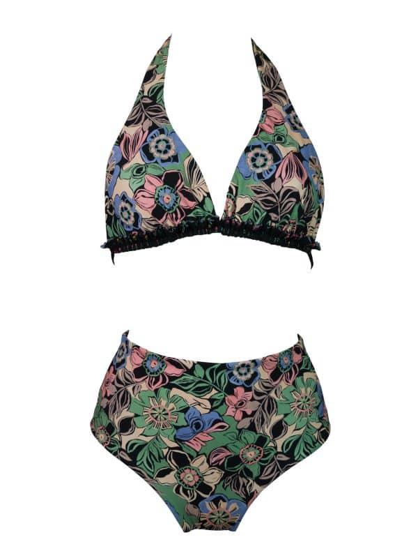 Bikini Rouches Oasi Flowers | DIEGO ZORODDU