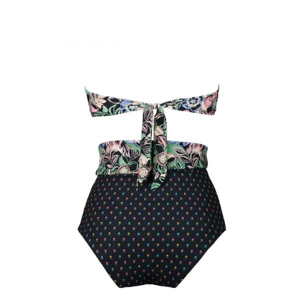 Bikini Fascia Rouches Oasi Flowers | DIEGO ZORODDU