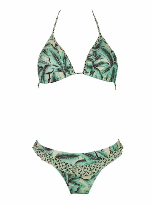 Bikini Volant Green Match | DIEGO ZORODDU