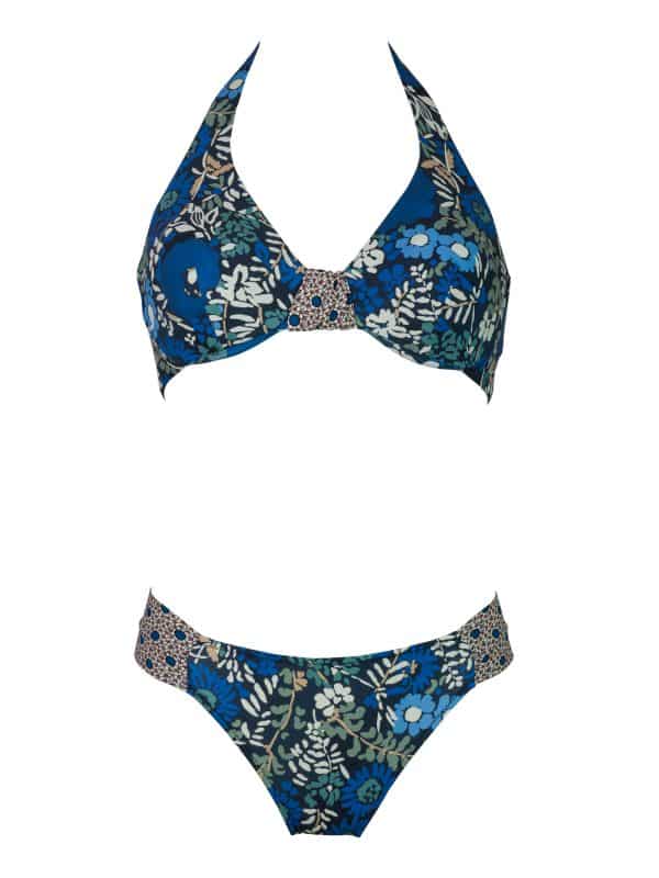 Bikini Nodo Blue Garden | DIEGO ZORODDU