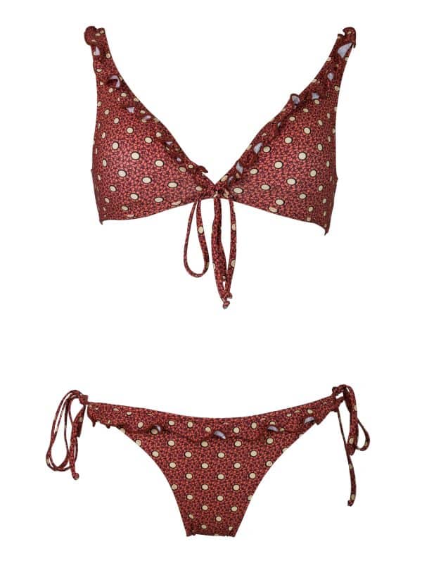 Bikini Volant Caramel Dots | DIEGO ZORODDU