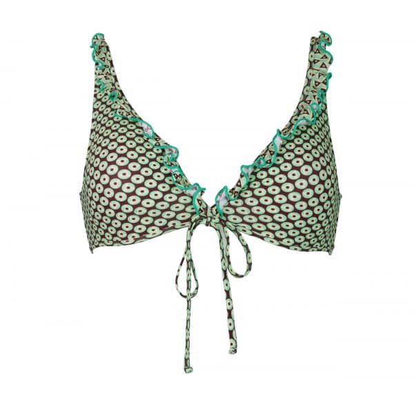 Bikini Volant Green Match | DIEGO ZORODDU