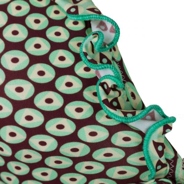 Bikini Volant Green Match | DIEGO ZORODDU