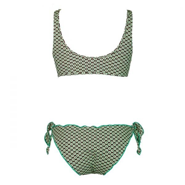 Bikini Volant Green Match | DIEGO ZORODDU