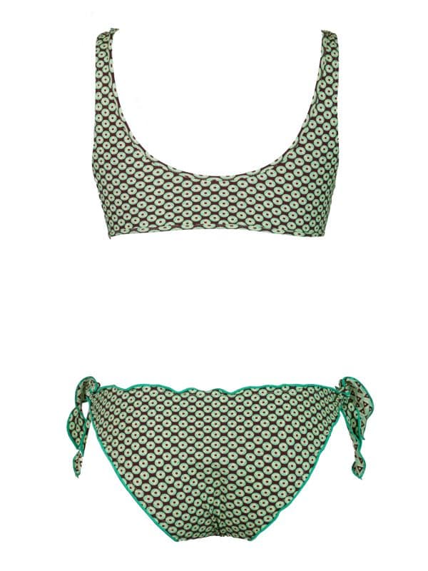 Bikini Volant Green Match | DIEGO ZORODDU