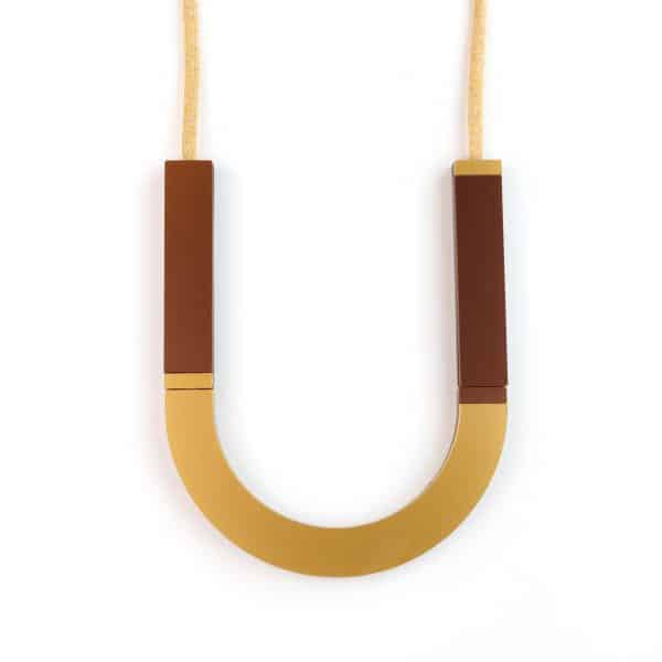 Collana Semicerchio Bronzo Oro | DIEGO ZORODDU
