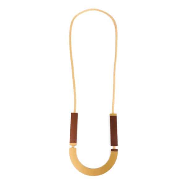 Collana Semicerchio Bronzo Oro | DIEGO ZORODDU