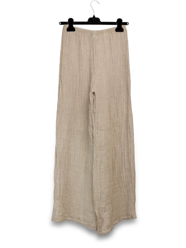 PantaLino Gazrza Beige | DIEGO ZORODDU