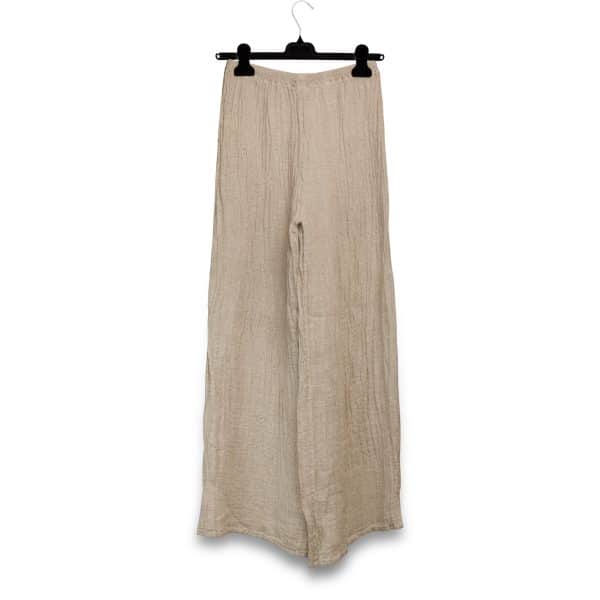 PantaLino Gazrza Beige | DIEGO ZORODDU