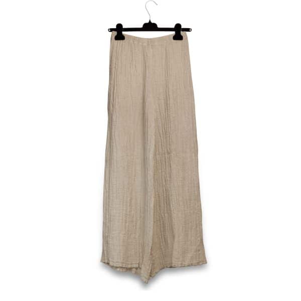PantaLino Gazrza Beige | DIEGO ZORODDU