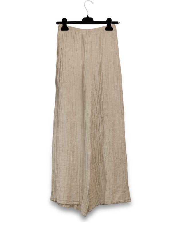 PantaLino Gazrza Beige | DIEGO ZORODDU