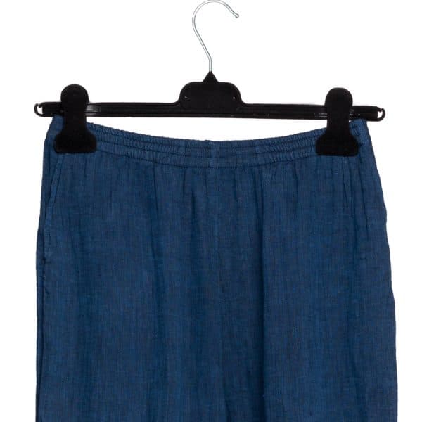 Blue Linen Pants | DIEGO ZORODDU