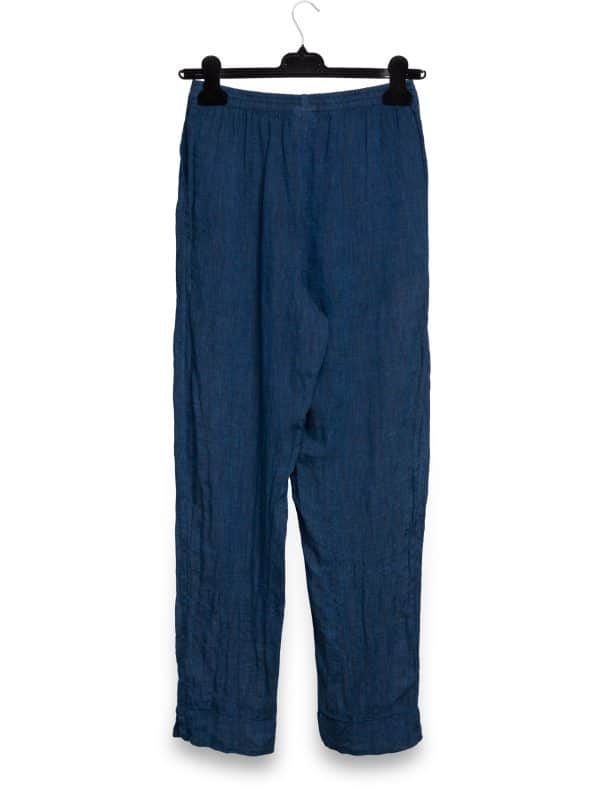 Blue Linen Pants | DIEGO ZORODDU