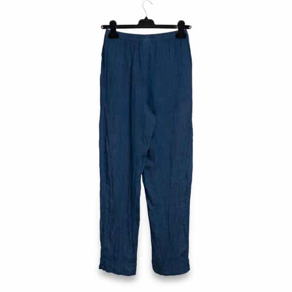 Blue Linen Pants | DIEGO ZORODDU