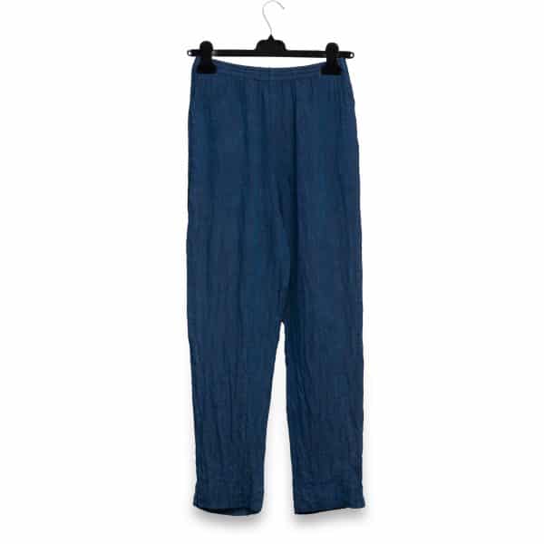 Blue Linen Pants | DIEGO ZORODDU