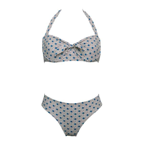 Bikini Nodo Reversible Blue Garden | DIEGO ZORODDU