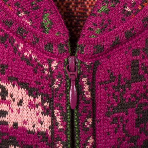 Jacquard Magenta Jacket | DIEGO ZORODDU