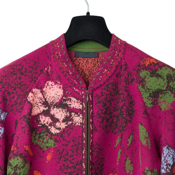 Jacquard Magenta Jacket | DIEGO ZORODDU