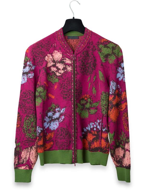 Jacquard Magenta Jacket | DIEGO ZORODDU