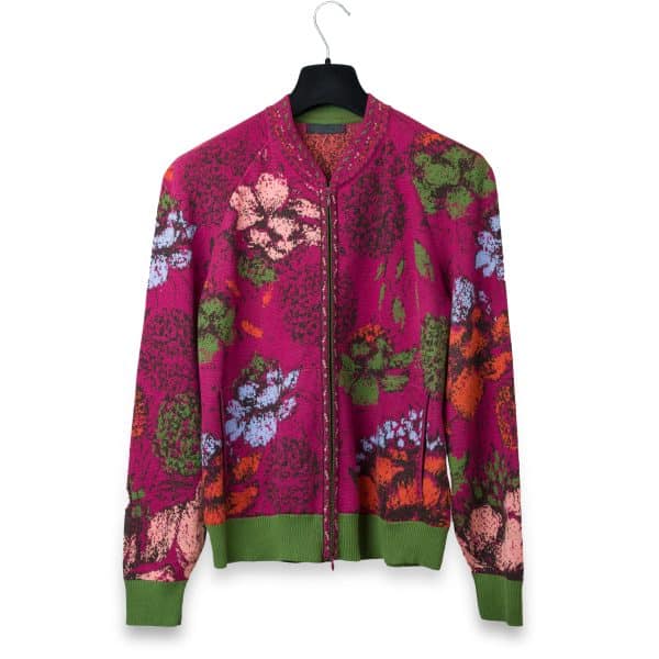 Jacquard Magenta Jacket | DIEGO ZORODDU