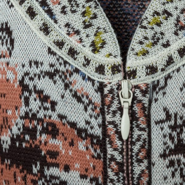 Jacquard Off White Jacket | DIEGO ZORODDU