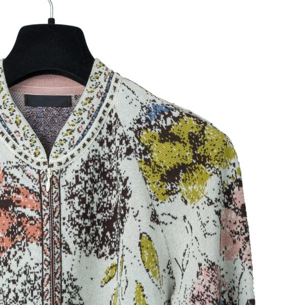 Jacquard Off White Jacket | DIEGO ZORODDU