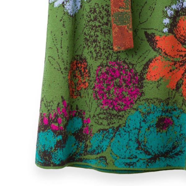 Jacquard Forest Green Skirt | DIEGO ZORODDU