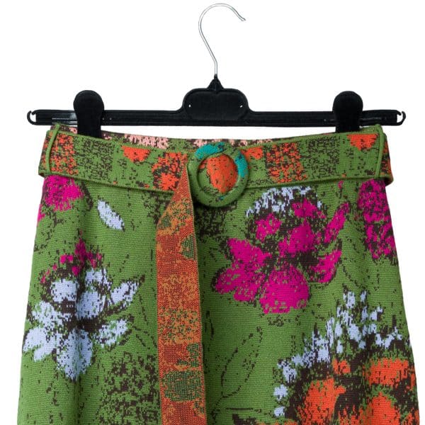 Jacquard Forest Green Skirt | DIEGO ZORODDU