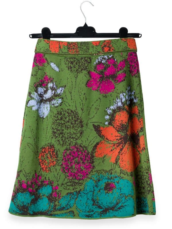 Jacquard Forest Green Skirt | DIEGO ZORODDU