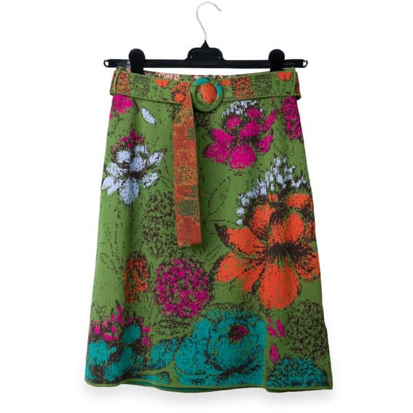Jacquard Forest Green Skirt | DIEGO ZORODDU